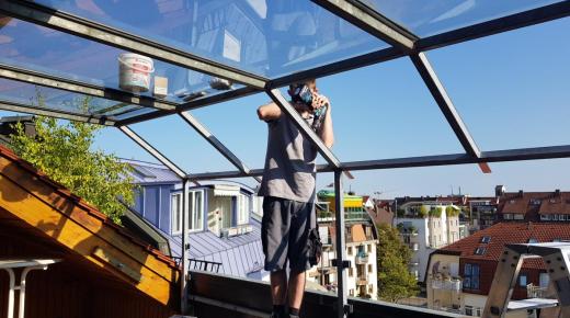 Glasdach für Terrasse oder Balkon Montage